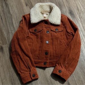Cat & Jack Corduroy Jacket Lined with Sherpa - Size XS